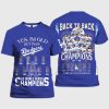 Yes I'm Old But I Saw Dodgers Back To Back World Series Champions 2025 Shirt