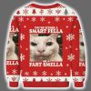Youre Either a Smart Fella Cat Meme Ugly Christmas Sweater 3