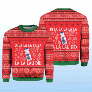 Di La La La Lau Did Nurse Ugly Christmas Sweater