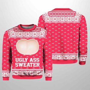 Ugly Ass Adult Funny Holiday Ugly Christmas Sweater