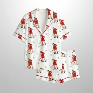Merry Christmas Shitters Full Funny Griswold Holiday Satin Pajama Set