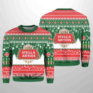 Stella Artois United Kingdom Beer Ugly Christmas Sweater