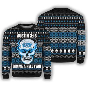 Stone Cold Steve Austin 3 16 Ugly Christmas Sweater