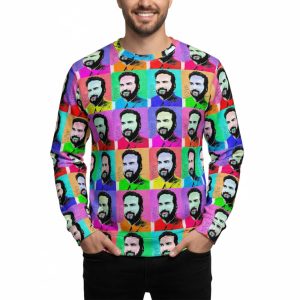 Zohran Mamdani 2025 Neon AOP Ugly Christmas Sweater