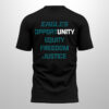 2025 Eagles Inspire Change Opportunity Equity Freedom Justice Shirt 3