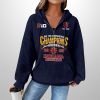 2025 Indiana Football Big Ten Champions Waffle Zip Hoodie 3