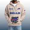 2025 Personalized Bills Quarter Zip Waffle Hoodie 6