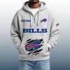 2025 Personalized Bills Quarter Zip Waffle Hoodie 8