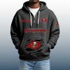 2025 Personalized Buccaneers Quarter Zip Waffle Hoodie 2