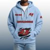 2025 Personalized Buccaneers Quarter Zip Waffle Hoodie 3
