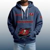2025 Personalized Buccaneers Quarter Zip Waffle Hoodie 6