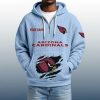 2025 Personalized Cardinals Quarter Zip Waffle Hoodie 3