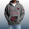 2025 Personalized Cardinals Quarter Zip Waffle Hoodie 5