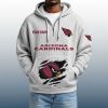 2025 Personalized Cardinals Quarter Zip Waffle Hoodie 8