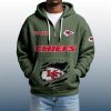 2025 Personalized Chiefs Quarter Zip Waffle Hoodie 4