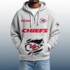 2025 Personalized Chiefs Quarter Zip Waffle Hoodie 8
