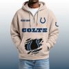 2025 Personalized Colts Quarter Zip Waffle Hoodie 6