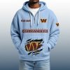 2025 Personalized Commanders Quarter Zip Waffle Hoodie 3