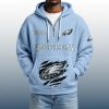 2025 Personalized Eagles Quarter Zip Waffle Hoodie 3