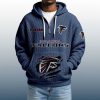 2025 Personalized Falcons Quarter Zip Waffle Hoodie 6