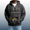 2025 Personalized Jaguars Quarter Zip Waffle Hoodie