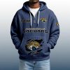 2025 Personalized Jaguars Quarter Zip Waffle Hoodie 5