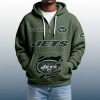 2025 Personalized Jets Quarter Zip Waffle Hoodie