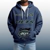 2025 Personalized Jets Quarter Zip Waffle Hoodie 5