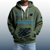 2025 Personalized Panthers Quarter Zip Waffle Hoodie 3