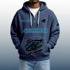 2025 Personalized Panthers Quarter Zip Waffle Hoodie 5