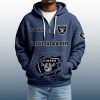 2025 Personalized Raiders Quarter Zip Waffle Hoodie 5