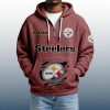2025 Personalized Steelers Quarter Zip Waffle Hoodie 7