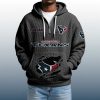 2025 Personalized Texans Quarter Zip Waffle Hoodie 3