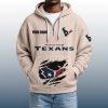 2025 Personalized Texans Quarter Zip Waffle Hoodie 8