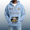 2025 Personalized Vikings Quarter Zip Waffle Hoodie 3