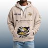 2025 Personalized Vikings Quarter Zip Waffle Hoodie 7