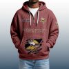 2025 Personalized Vikings Quarter Zip Waffle Hoodie 8