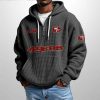 49ers Est 1944 Half Zip Waffle Hoodie1
