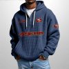 49ers Est 1944 Half Zip Waffle Hoodie3
