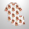 African American Brown Santa Claus Black Family Christmas Satin Pajama Set 2