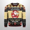 Aint No Laws When You Drink Bacardi With Claus Christmas Ugly Sweater 2