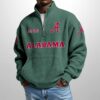 Alabama Est 1892 Waffle Stand Collar Half Zip Sweatshirt 4