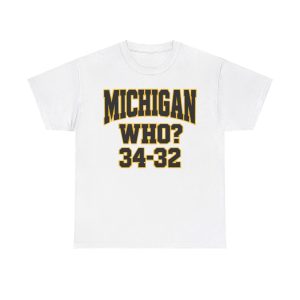Michigan Who 34-32 Shirt