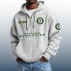 Athletics Est 1968 Quarter Zip Waffle Hoodie 8