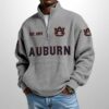 Auburn Est 1892 Waffle Stand Collar Half Zip Sweatshirt 4