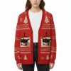 Autistic Cat Meme Ugly Christmas Cardigan
