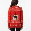 Autistic Cat Meme Ugly Christmas Cardigan 2