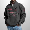 Bearcats Est 1885 Waffle Stand Collar Half Zip Sweatshirt 2