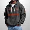 Bears Est 1920 Half Zip Waffle Hoodie1