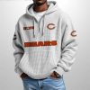 Bears Est 1920 Half Zip Waffle Hoodie4